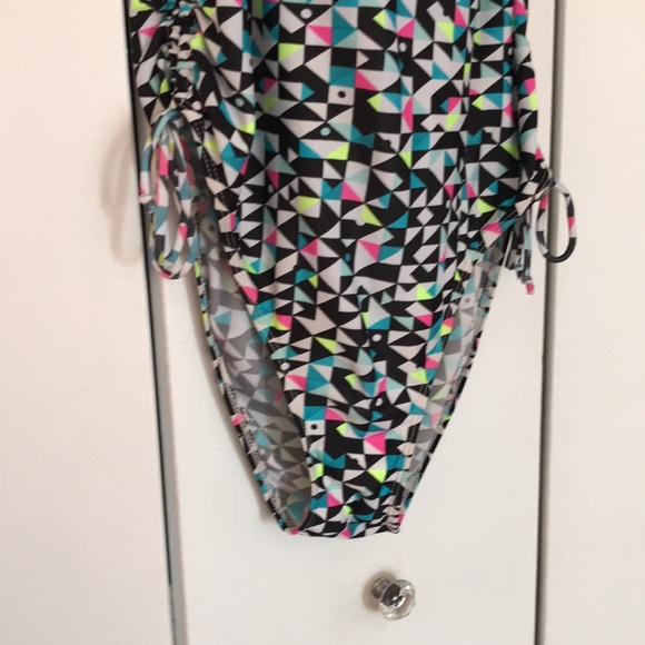 2/$15 Didi Beachwear Geometric 90s Style One Piece Bathing Suit, Size 12 - Picture 12 of 13